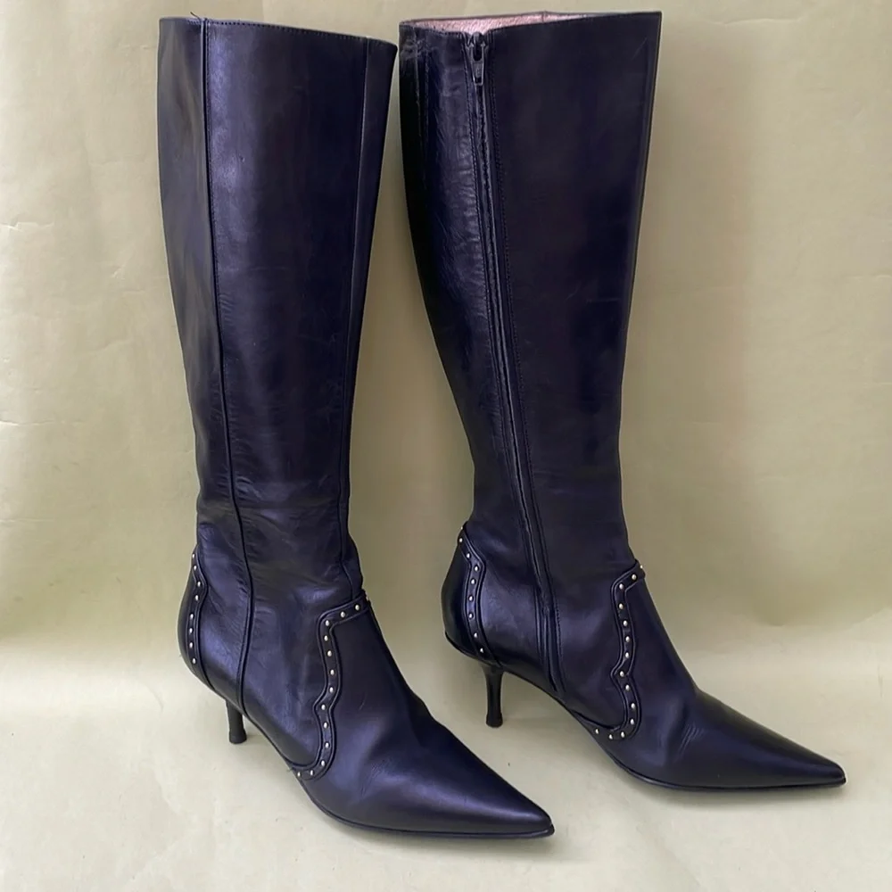 Vintage black Michael Kors all leather boots